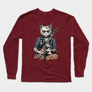 Rocker Cat Long Sleeve T-Shirt